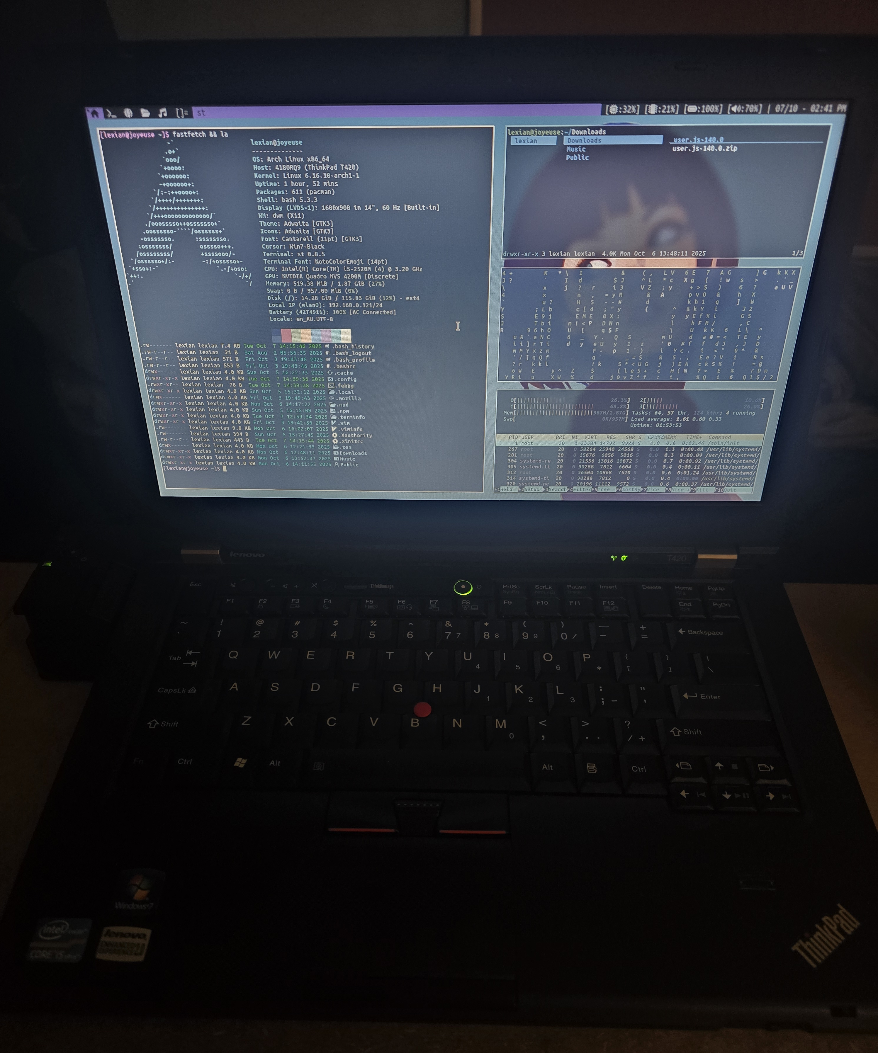 Thinkpad T420 AutismOS